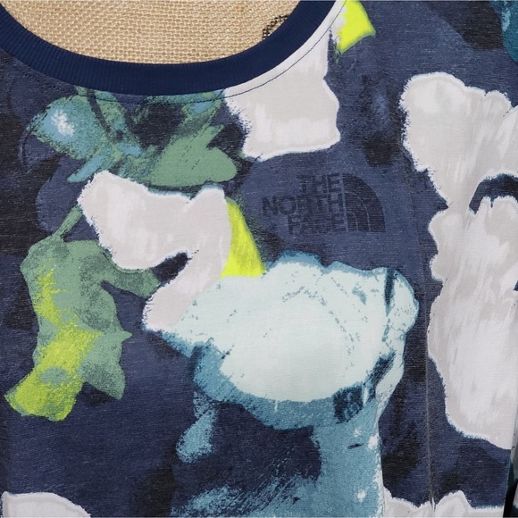 The North Face Dawndream‎ Long Sleeve Shirt Blue Floral Print Plus Sz 2XL New - Picture 7 of 9